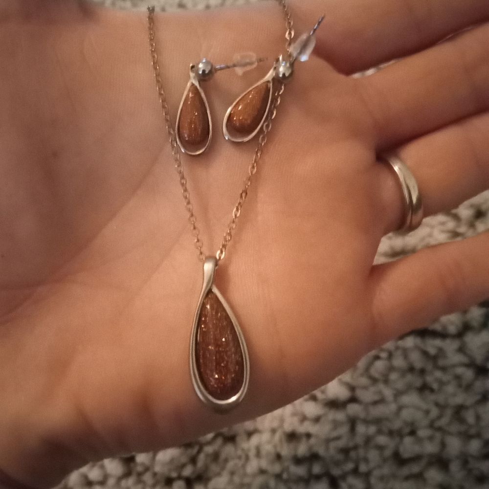 Beautiful matching necklace and earrings